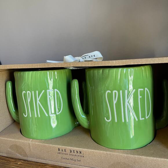 NWT Rae Dunn Cactus mug set - Picture 2 of 2